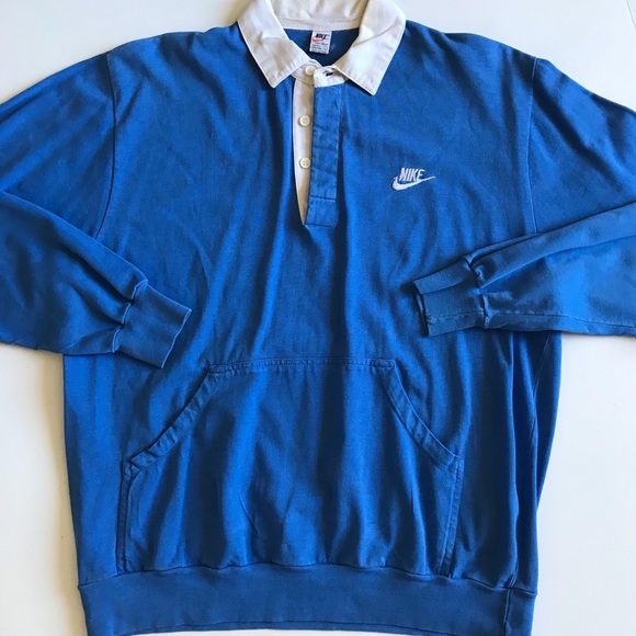 70s vintage single stitch nike long sleeve button shirt size large - Picture 8 of 9